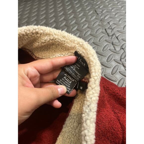 KUHL Alfpaca Women’s Size Medium Burgundy 1/4 Zip Pullover Fleece Sweater - Picture 3 of 6